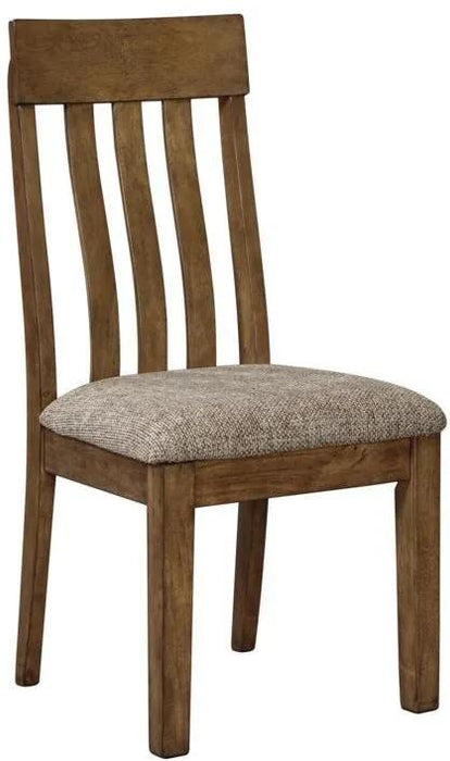 (ONLY 2 LEFT...MUST PURCHASE AS SET) ® Flaybern Light Brown Upholstered Side Chair
