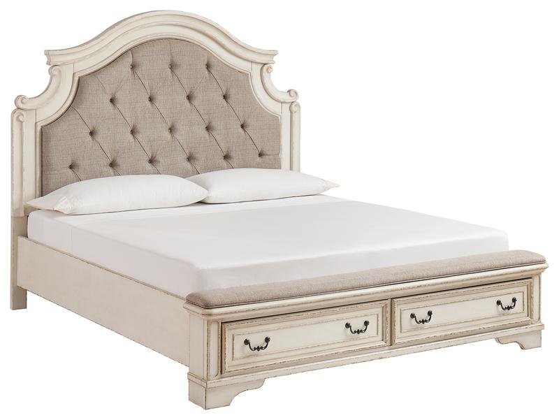 Realyn California King Upholstered Bed (Last One) Hot Buy!