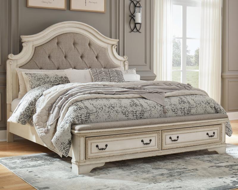 Realyn California King Upholstered Bed (Last One) Hot Buy!
