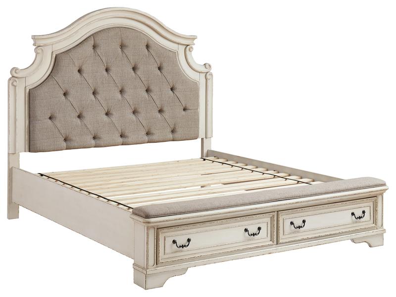 Realyn California King Upholstered Bed (Last One) Hot Buy!